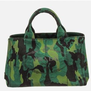 EUC Authentic Prada camo tote bag